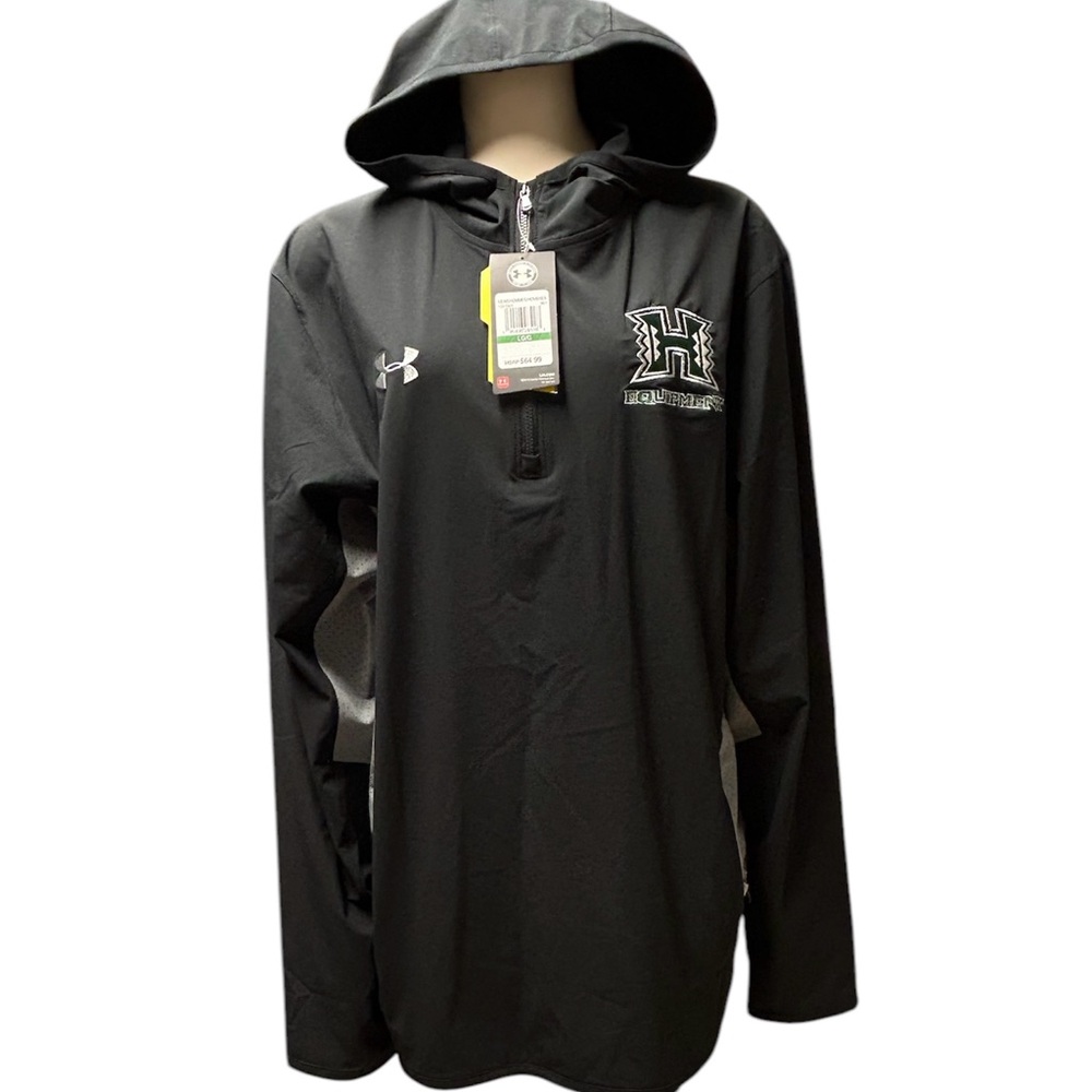 Under Armour Black University‎ Of Hawaii Pullover Storm Shirt Mens Large NWT